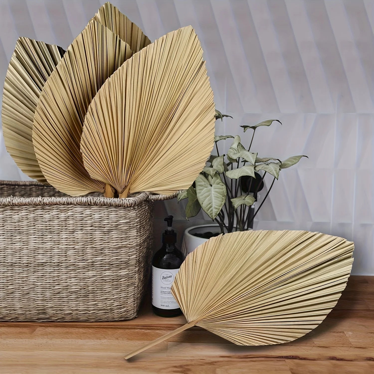 Feuilles Tropicales Bohème avec Tiges Florales – Décoration Végétale pour Vase & Événements