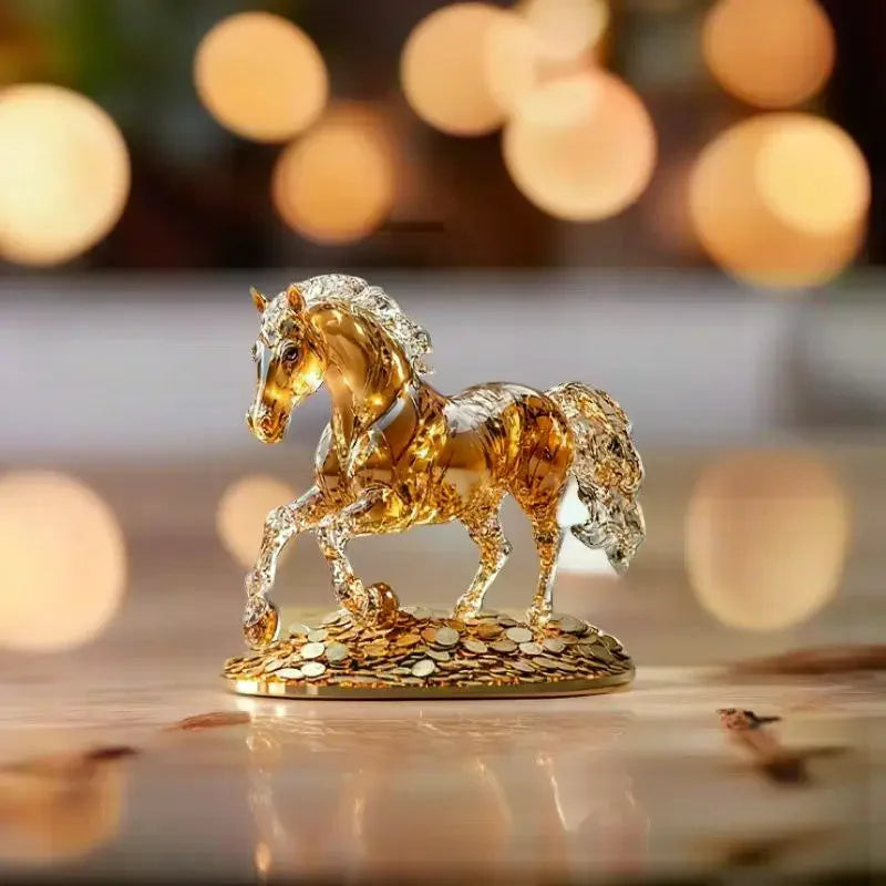 Figurine Cheval Bohème en Acrylique – Objet Déco Élégant pour Table & Intérieur