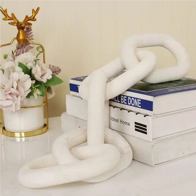 Chaîne Décorative en Bois Sculpté – Art Bohème Moderne & Style Rustique Élégant